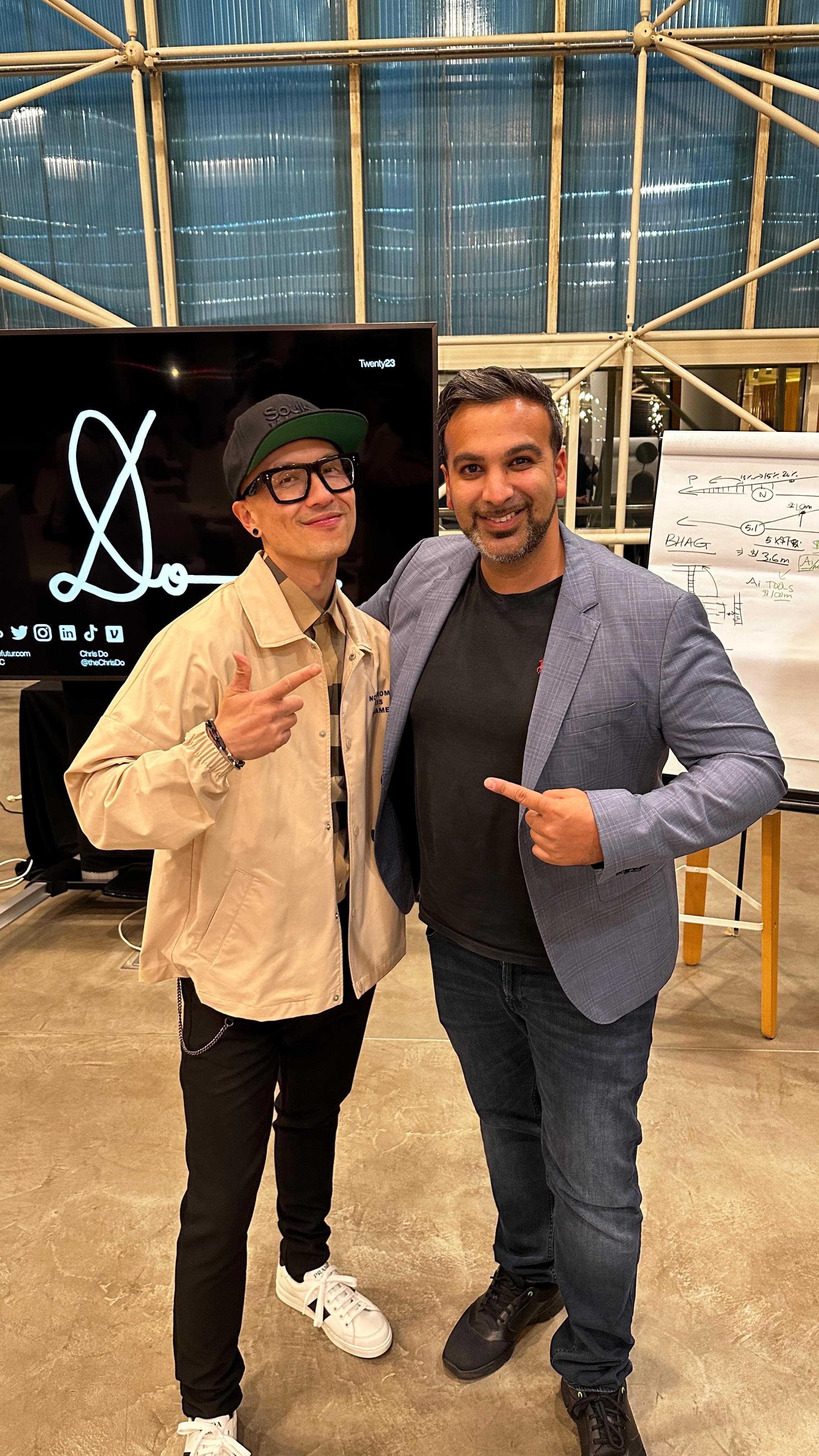 With Chris Do (Marketing & Designer) in Dubai